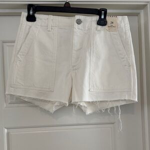 Stylish Women's White Denim Shorts